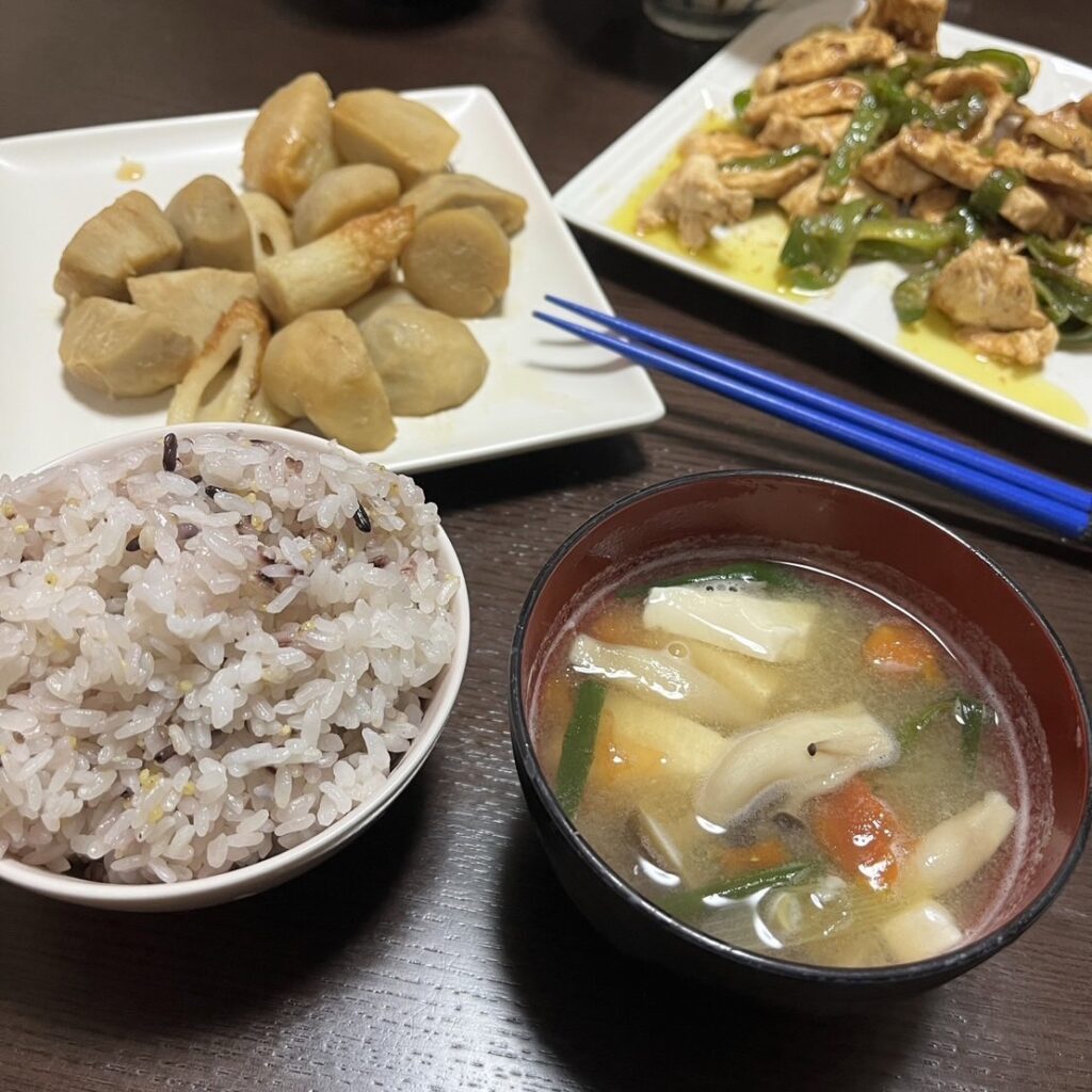 出来上がりの料理