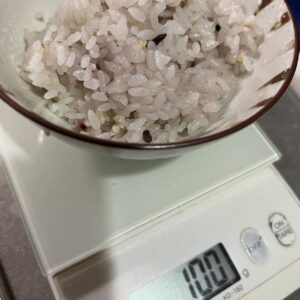 少ないご飯例
